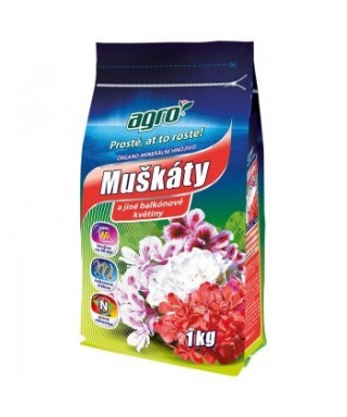 Agro Organo–minerální hnojivo muškáty 1 kg